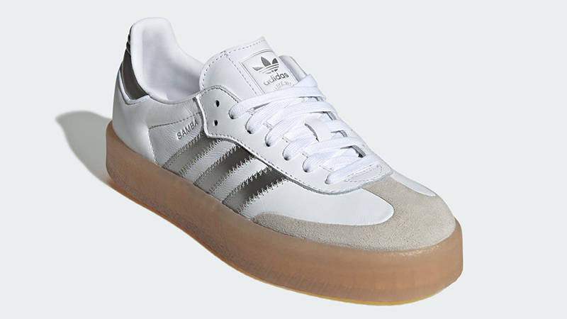 adidas Sambae White Silver Gum JS3943 front