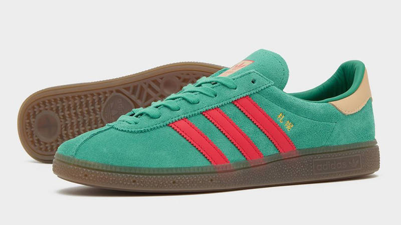 adidas x size x Billys Sapporo Green JR1075 Side