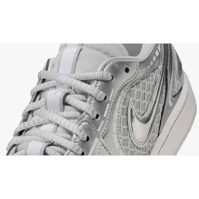 Air Jordan 1 Low Method Of Make Metallic Silver HQ2186-002 Detail