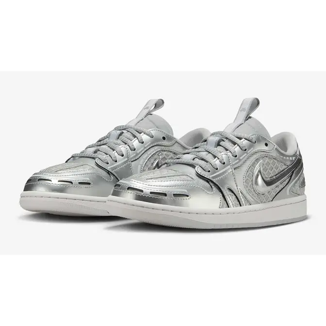 Air Jordan 1 Low Method Of Make Metallic Silver HQ2186-002 Side