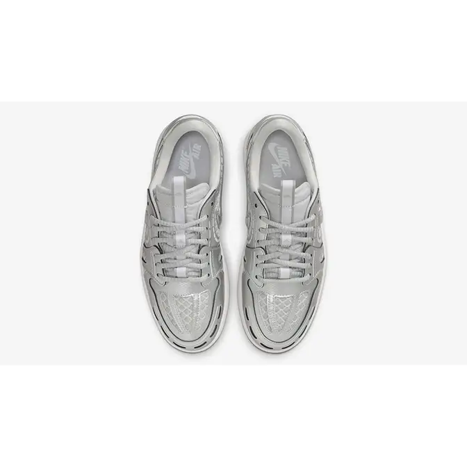 Air Jordan 1 Low Method Of Make Metallic Silver HQ2186-002 Top