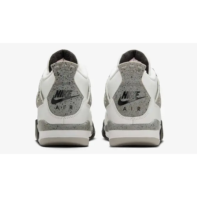 Air Jordan 4 GS White Cement 2025 IB4171-100 Back