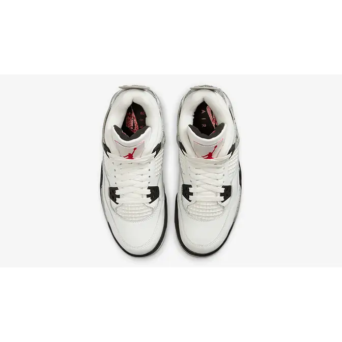 Air Jordan 4 GS White Cement 2025 IB4171-100 Top