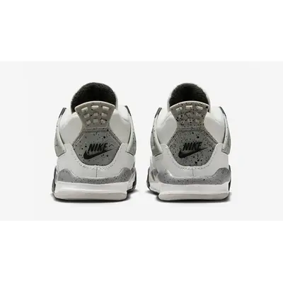 Air Jordan 4 Toddler White Cement 2025 IB4387-100 Back