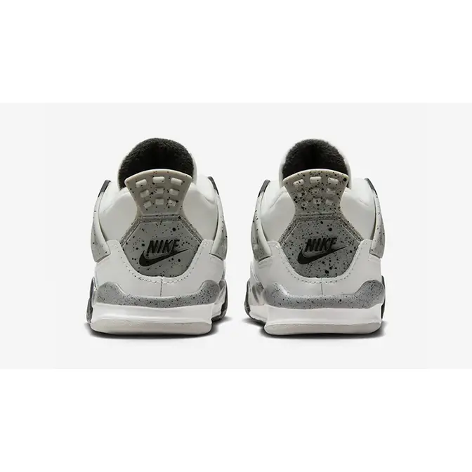 Air Jordan 4 Toddler White Cement 2025 IB4387-100 Back