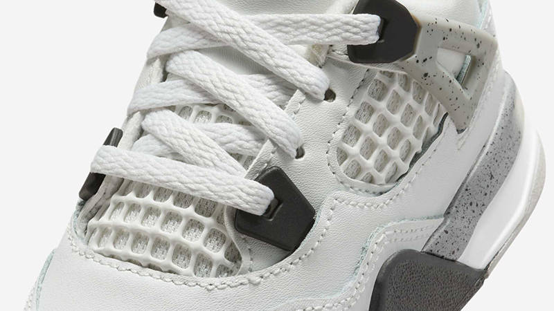 Air Jordan 4 Toddler White Cement 2025 IB4387-100 Detail