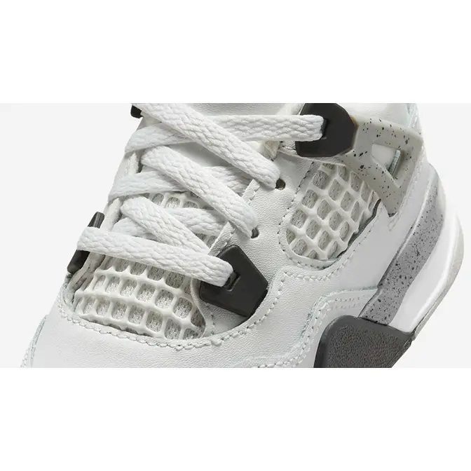 Air Jordan 4 Toddler White Cement 2025 IB4387-100 Detail