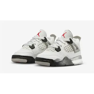 Air Jordan 4 Toddler White Cement 2025 IB4387-100 Side