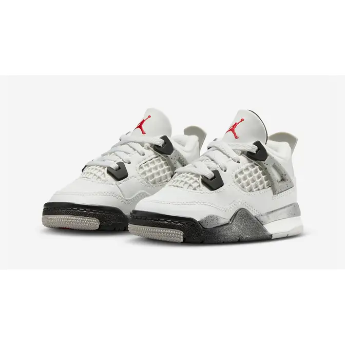 Air Jordan 4 Toddler White Cement 2025 IB4387-100 Side