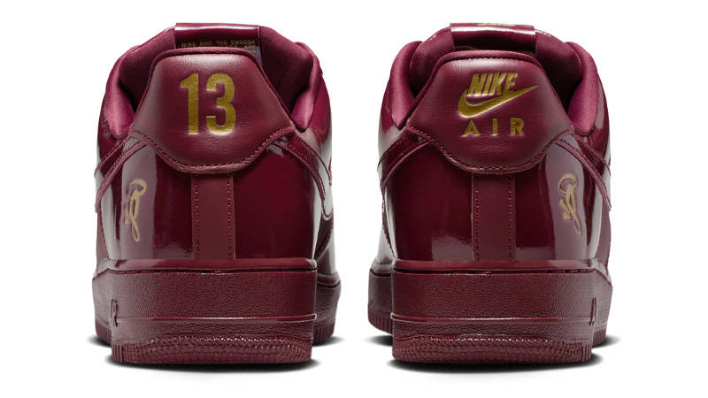 Central Cee x Nike Air Force 1 Low Burgundy Back