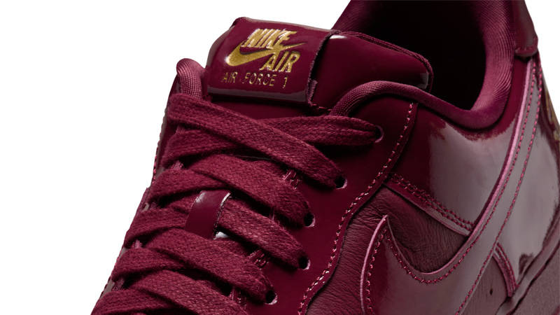 Central Cee x Nike Air Force 1 Low Burgundy Detail