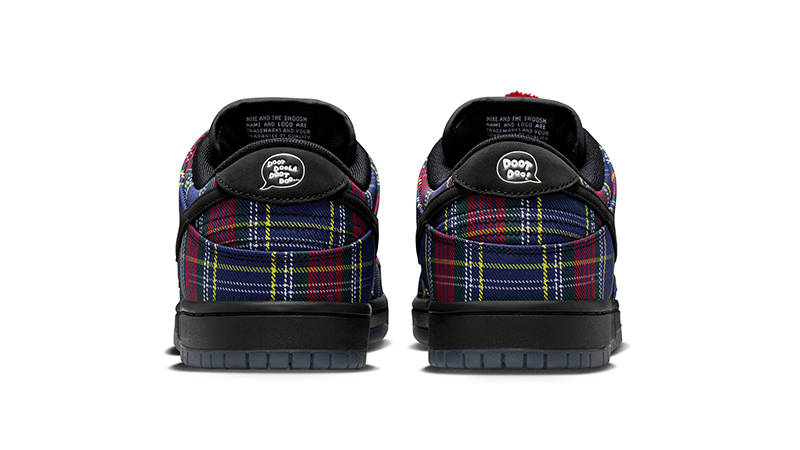 Nardwuar x Nike SB Dunk Low Red Blue back