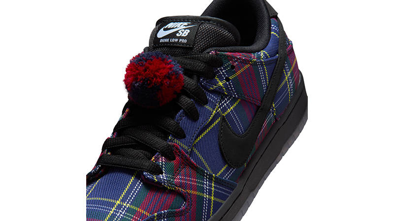 Nardwuar x Nike SB Dunk Low Red Blue tongue