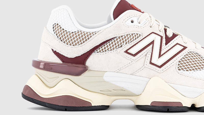New Balance 9060 Linen Burgundy U9060PSD Detail