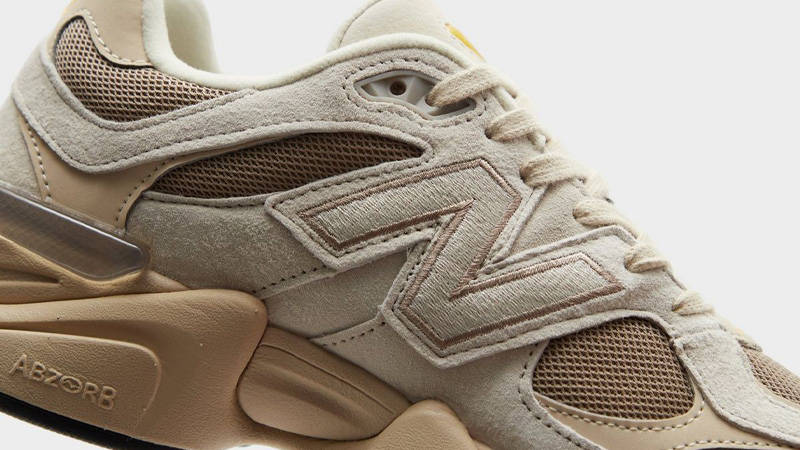 New Balance 9060 Tan Hemp Closeup