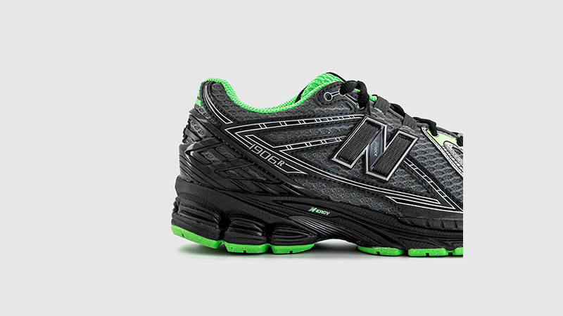 New Balance U1906 Silver Metallic Green U1906RCT heel