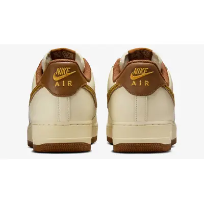 Nike Air Force 1 Low Coconut Milk Canyon Gold Back