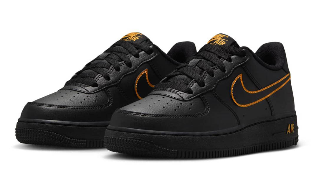 Nike Air Force 1 Low GS Black Sundial Front