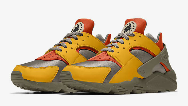 Huarache Trainers Nike Air Huarache 2017 Mens Yellow Nike Air Huarache By  You FD9781-900 The Sole Supplier