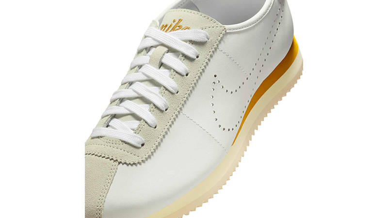Nike Cortez Leather Light Bone Bronze HQ1841-001 tongue