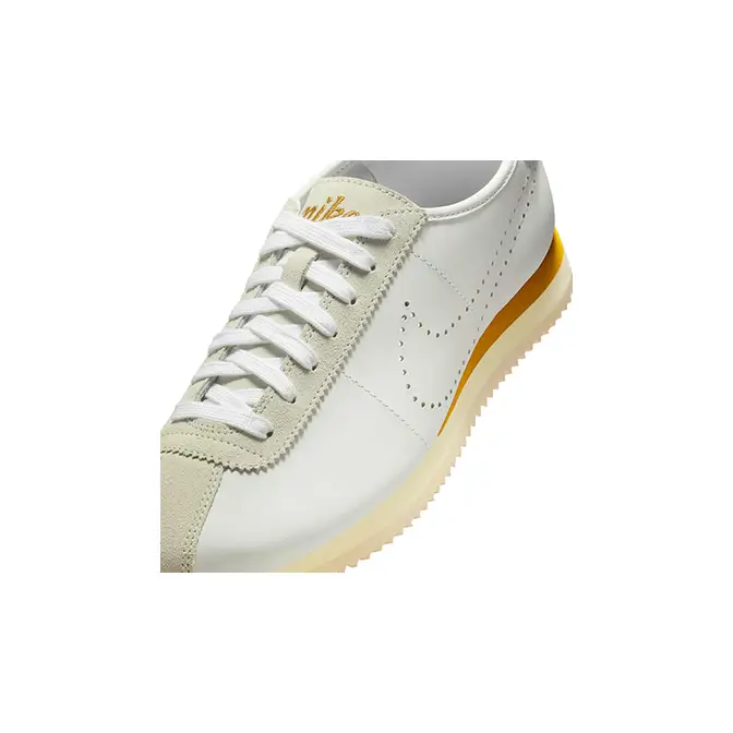 Nike Cortez Leather Light Bone Bronze HQ1841-001 tongue
