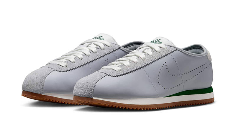 ◆正規品◆NIKE CORTEZ LEATHER WOLF GREY SPORT GREEN(W)◆人気 Nike Cortez Leather Women's Shoes. Nike ID