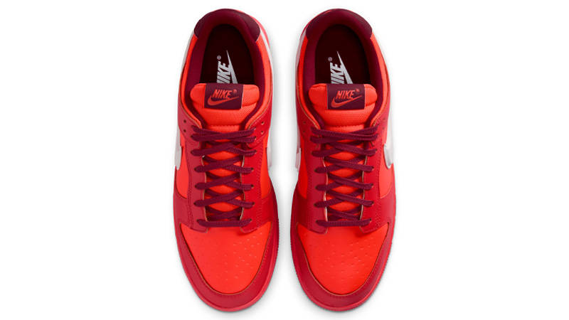 Nike Dunk Low Gore-Tex Crimson Top Down View