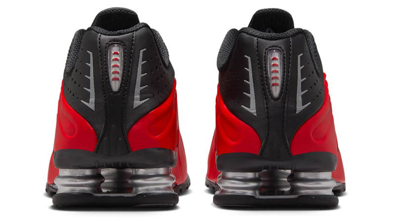 Nike Shox R4 University Red Black Back