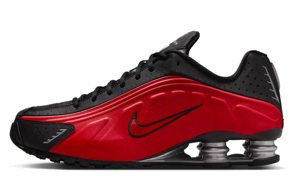 Nike Shox R4 University Red Black