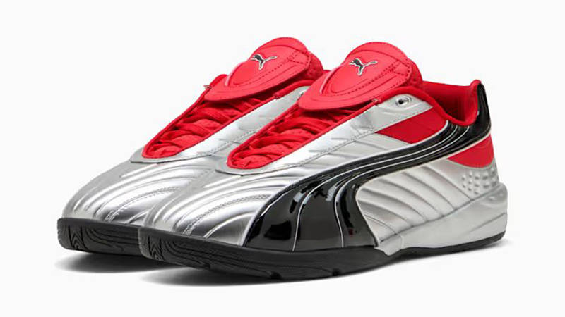 PUMA V-S2 Goalgetter Silver Red 403282-01 front