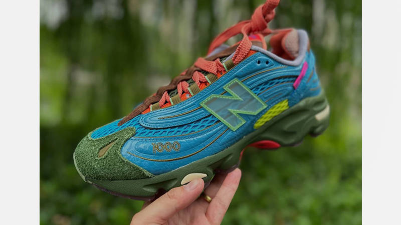 靴 Salehe Bembury x New Balance M1000MB New Balance X Salehe Bembury 1000 sneaker | BLUE/OLIVE | SEVENSTORE