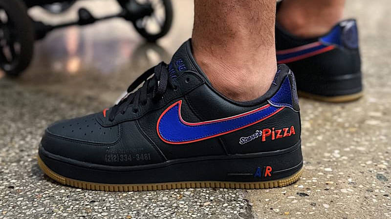 Scarrs Pizza x Nike Air Force Black The Sole Supplier