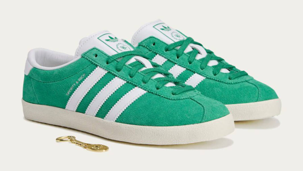 Sporty Rich x adidas Blanc Court Green JP8560 Side