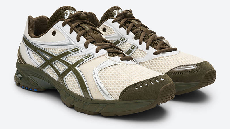 Temptation Vacation x ASICS GEL-DS Trainer 14 Cream Olive Canvas 1203A810-101 Side