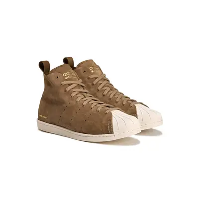 Wales Bonner x adidas Superstar Hi Tan Brown JR0217 front