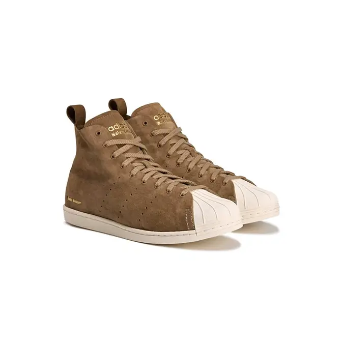 Wales Bonner x adidas Superstar Hi Tan Brown JR0217 front
