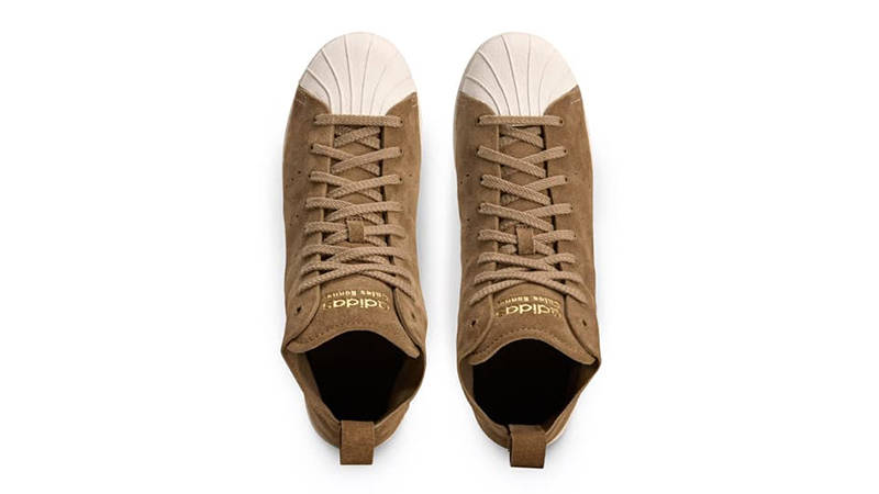 Wales Bonner x adidas Superstar Hi Tan Brown JR0217 middle