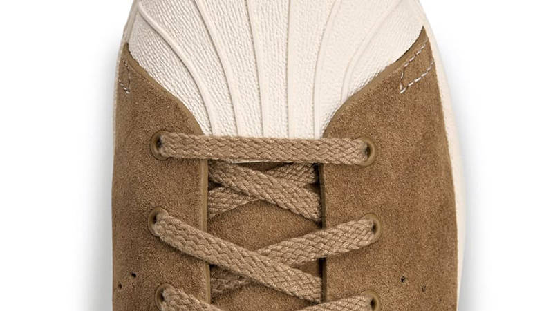 Wales Bonner x adidas Superstar Hi Tan Brown JR0217 toe