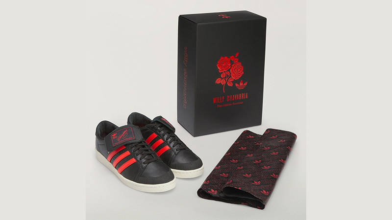 Willy Chavarria x adidas Jabbar Low Black Red JP6111 full set