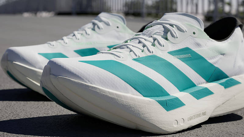 adidas Adizero Adios Pro 4 White Pure Teal JR1267 Detail