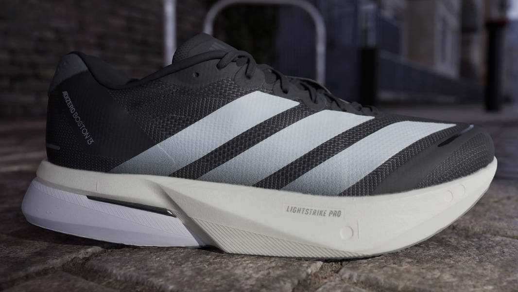 adidas Adizero Boston 13 Black White Lifestyle