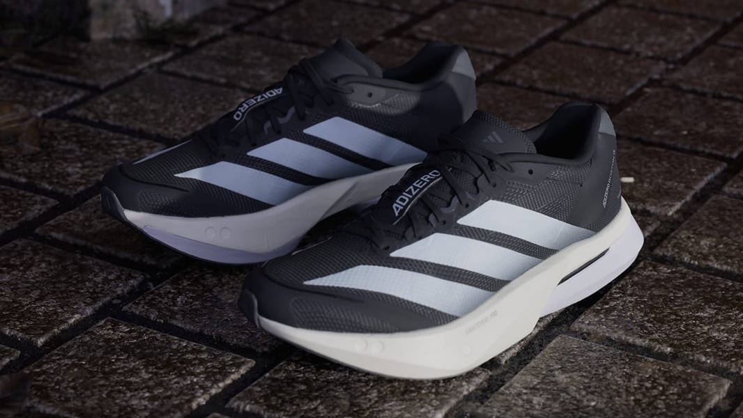 adidas Adizero Boston 13 Core Black Grey JS4958 Front