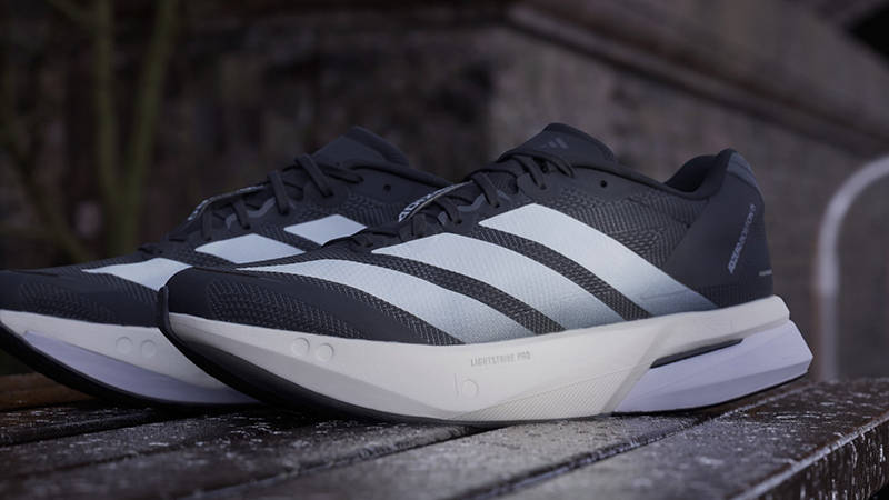 adidas Adizero Boston 13 Core Black Grey JS4958 Side 2