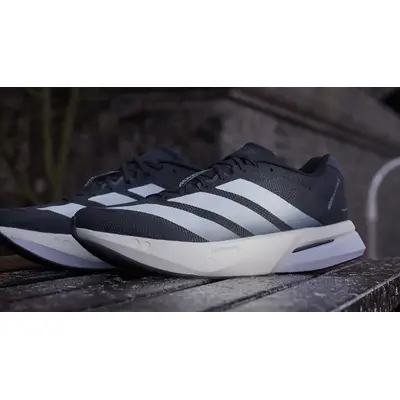 adidas Adizero Boston 13 Core Black Grey JS4958 Side 2