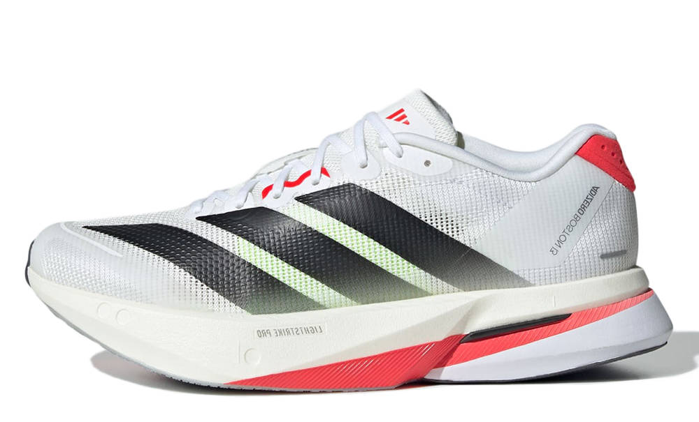 adidas Adizero Boston 13 White Black Red