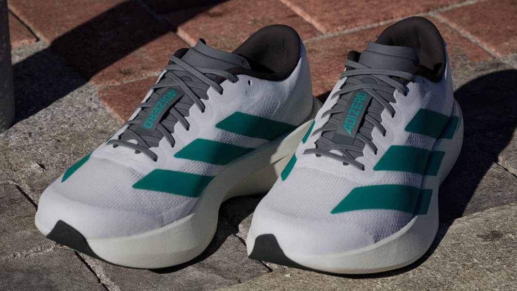 adidas Adizero Evo SL White Pure Teal Front