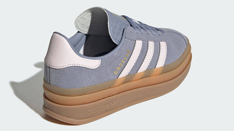 adidas gazelle silver green womens Adidas Shoes - White Platform Gazelle Sneakers