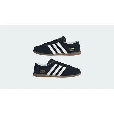 adidas Gazelle Lo Pro Black White Gum JR8886 feature