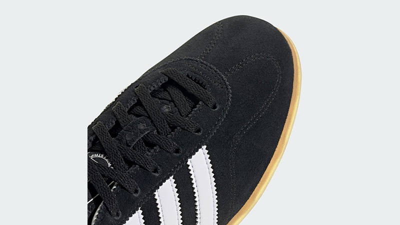 adidas Gazelle Lo Pro Black White Gum JR8886 toe