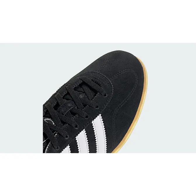 adidas Gazelle Lo Pro Black White Gum JR8886 toe